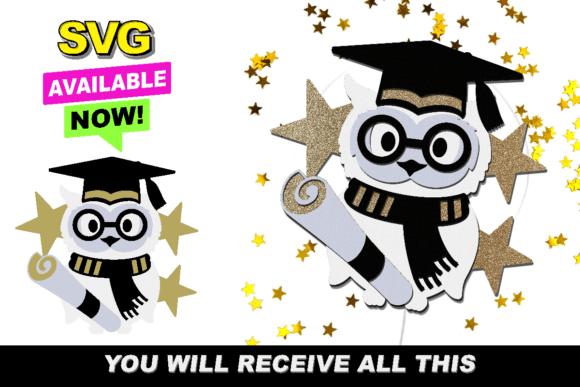 Download Wise Owl Graduation 3D SVG - Wise owl Collection