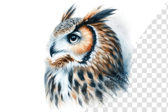Download Wise Owl Reflections Watercolor Art - Wise owl Collection