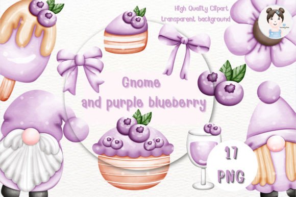 Download Gnome Purple Blueberry, Purple Clipart - Blueberry Collection