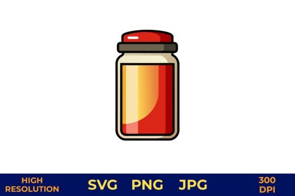 Download Spice Jar with Red and Yellow Powder - Premium Resources