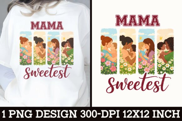 Download Sweetest Mama Floral Mother Love T-Shirt - Mother love Collection