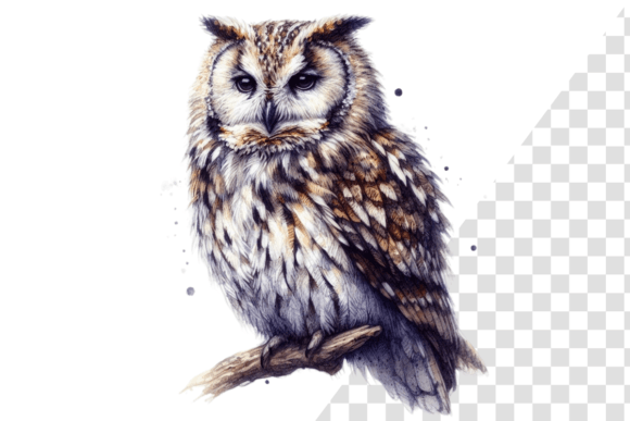 Download Wise Owl Reflections Watercolor Art - Wise owl Collection