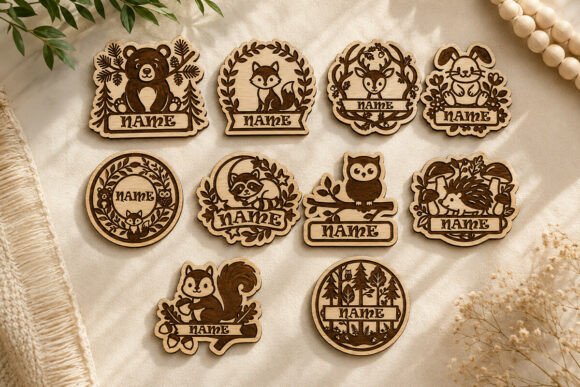 Download Laser Cut Woodland Nursery Name Signs - Nursery Collection