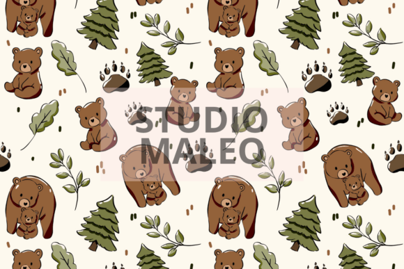 Download Woodland Mama and Baby Bear Nursery - Nursery Collection